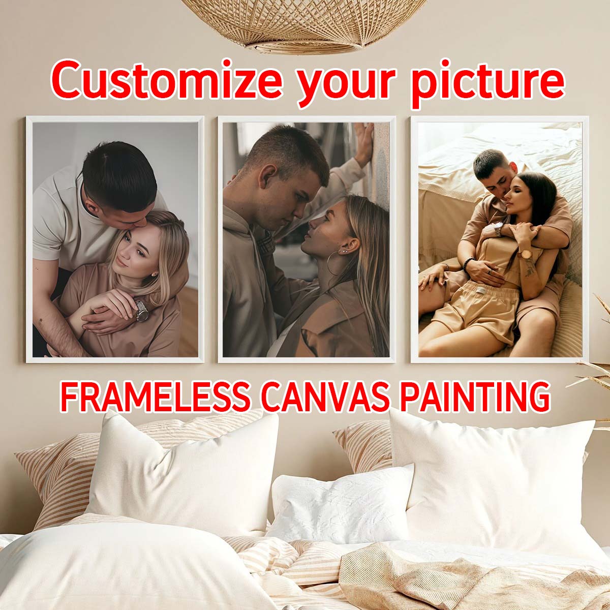 Home Textiles Today - Triptyque - Cadre photo en bois